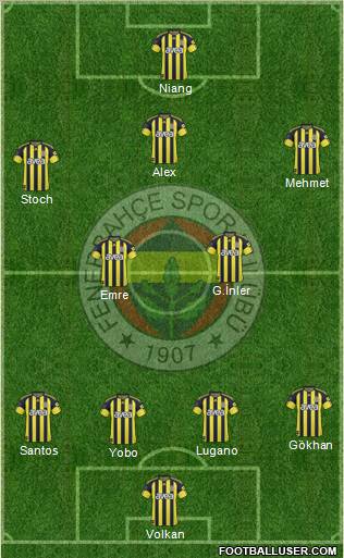 Fenerbahçe SK Formation 2011