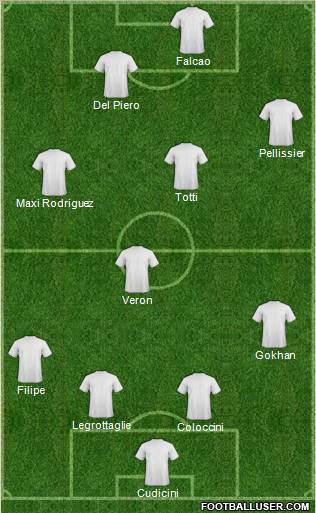 Pro Evolution Soccer Team Formation 2011