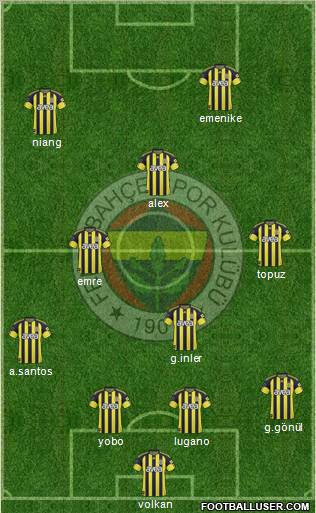 Fenerbahçe SK Formation 2011