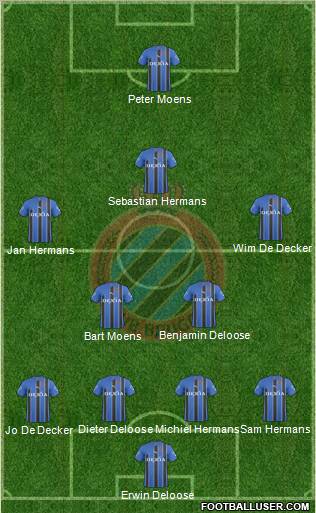 Club Brugge KV Formation 2011