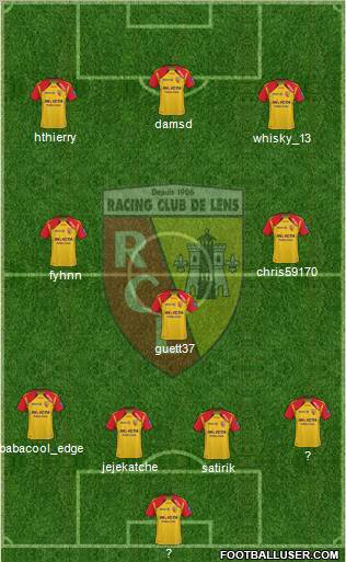 Racing Club de Lens Formation 2011