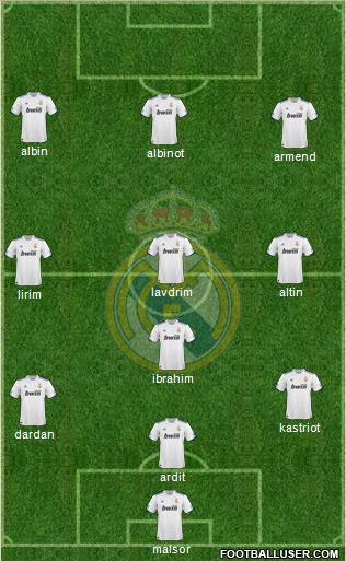 Real Madrid C.F. Formation 2011