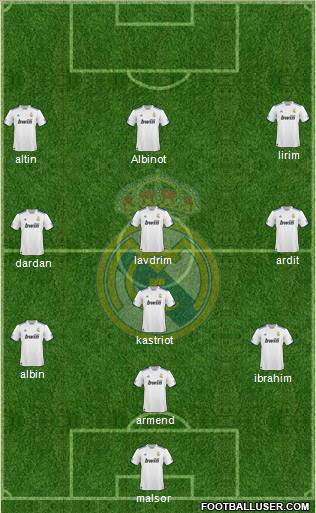 Real Madrid C.F. Formation 2011