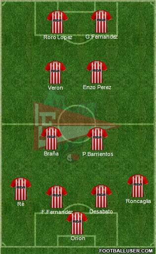 Estudiantes de La Plata Formation 2011
