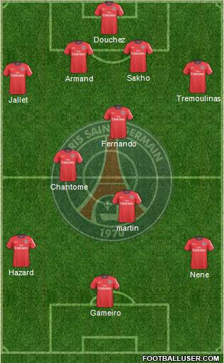 Paris Saint-Germain Formation 2011