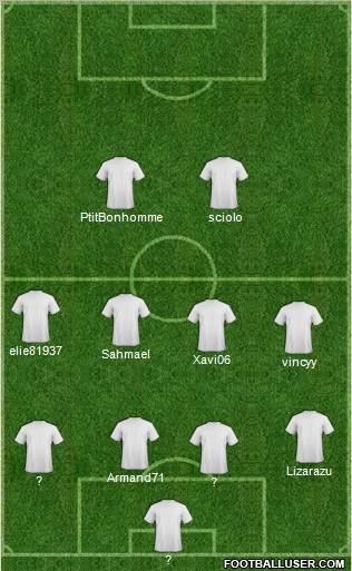 Pro Evolution Soccer Team Formation 2011