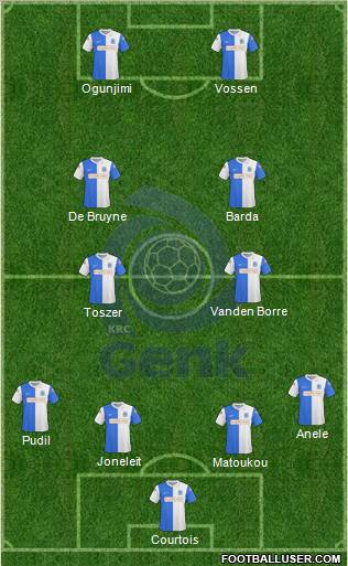 K Racing Club Genk football formation