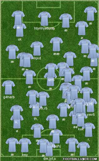 Manchester City Formation 2011