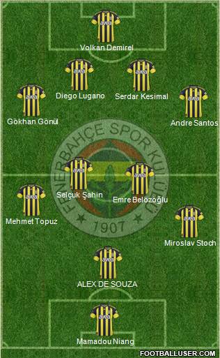 Fenerbahçe SK Formation 2011