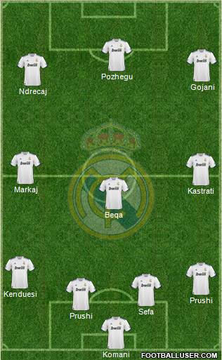 Real Madrid C.F. Formation 2011