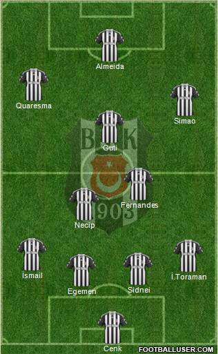Besiktas JK Formation 2011