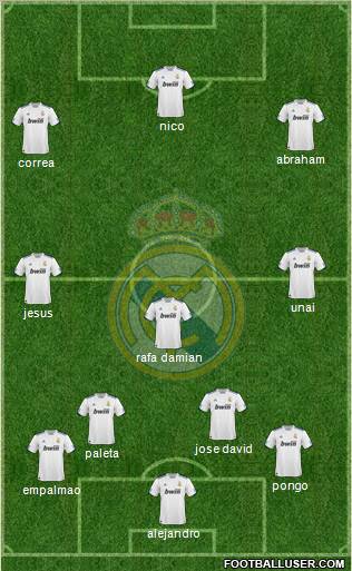 Real Madrid C.F. Formation 2011