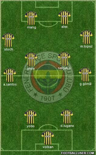 Fenerbahçe SK Formation 2011