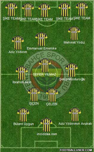 Fenerbahçe SK Formation 2011