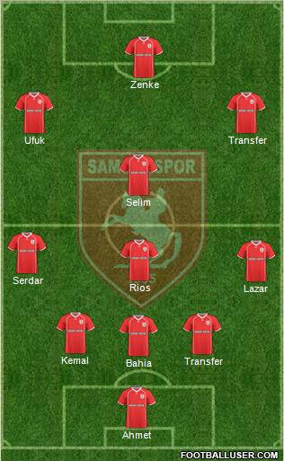 Samsunspor football formation