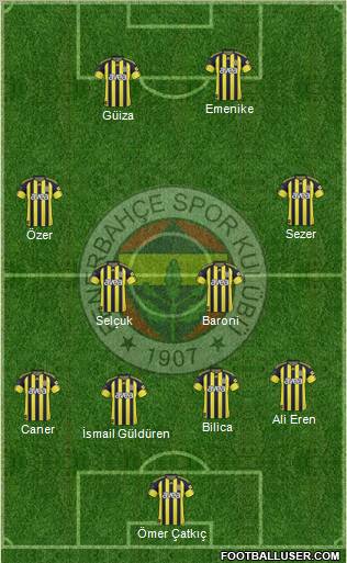 Fenerbahçe SK Formation 2011