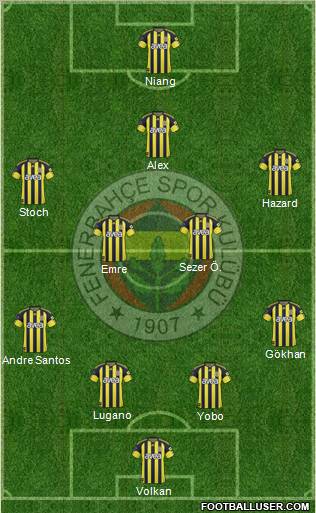 Fenerbahçe SK Formation 2011