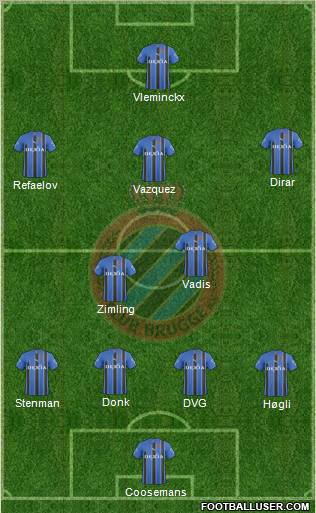 Club Brugge KV Formation 2011