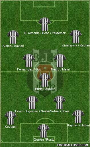 Besiktas JK Formation 2011