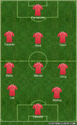 Llanelli AFC Formation 2011