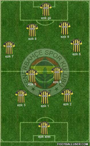 Fenerbahçe SK Formation 2011