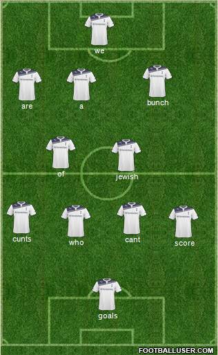 Tottenham Hotspur Formation 2011