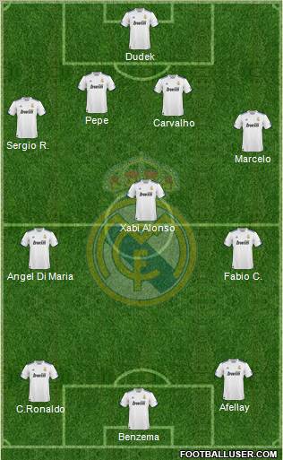 Real Madrid C.F. Formation 2011