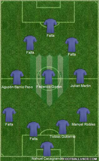 Banfield 4-1-3-2 football formation