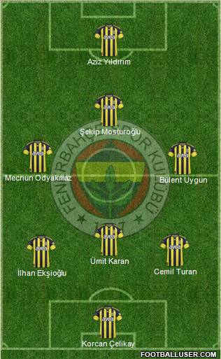 Fenerbahçe SK Formation 2011