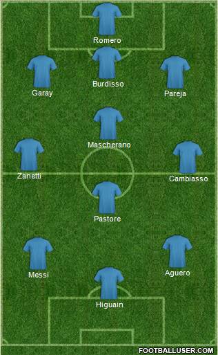 9 de Julio Formation 2011