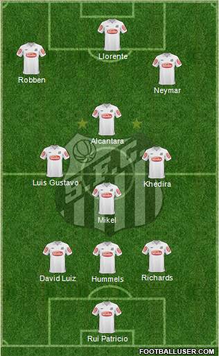 Santos FC Formation 2011