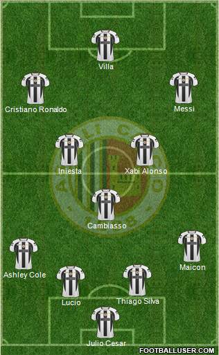 Ascoli 4-3-3 football formation