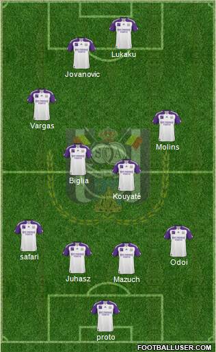 RSC Anderlecht Formation 2011