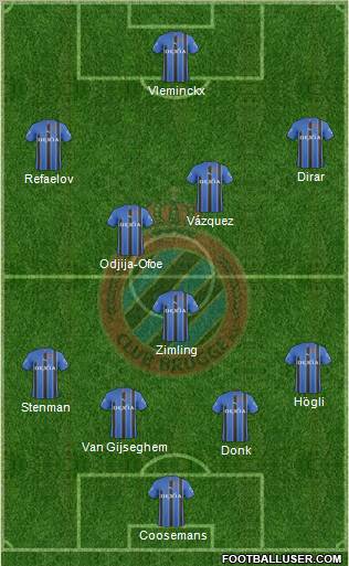 Club Brugge KV Formation 2011