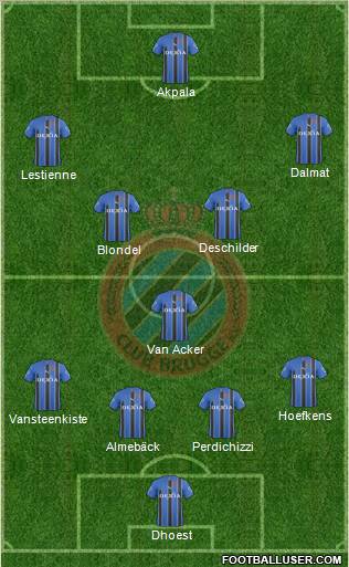 Club Brugge KV Formation 2011