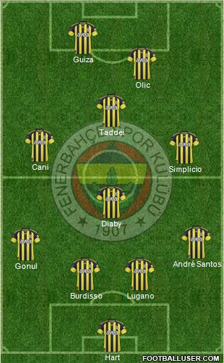 Fenerbahçe SK Formation 2011