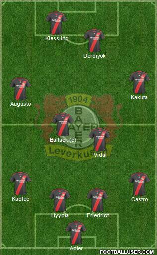 Bayer 04 Leverkusen Formation 2011