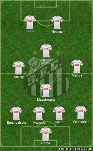 Santos FC Formation 2011