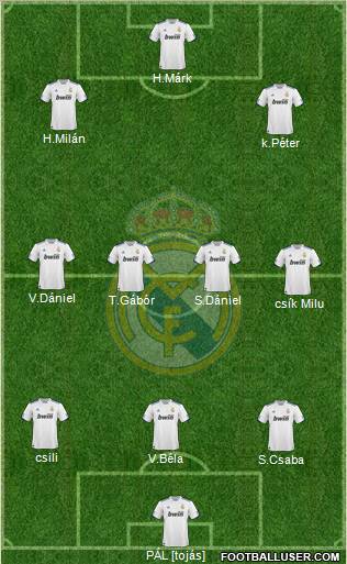 Real Madrid C.F. Formation 2011