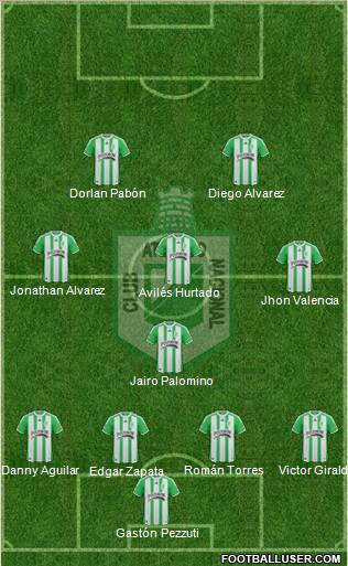 CDC Atlético Nacional football formation