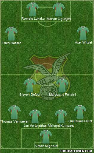 Bolivia football formation