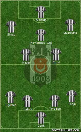 Besiktas JK Formation 2011