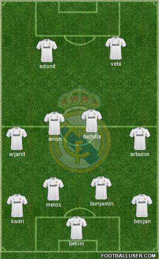 Real Madrid C.F. Formation 2011