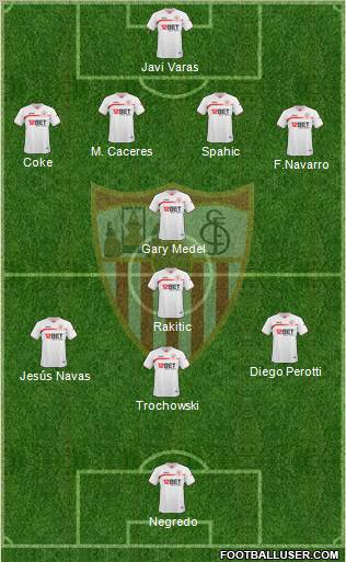 Sevilla F.C., S.A.D. Formation 2011