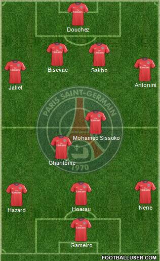 Paris Saint-Germain Formation 2011