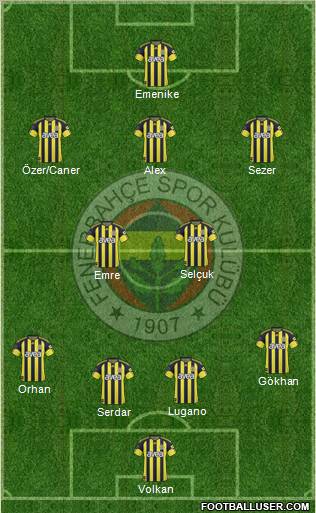 Fenerbahçe SK Formation 2011