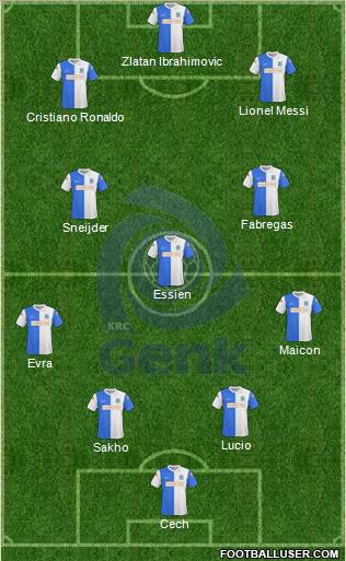 K Racing Club Genk football formation