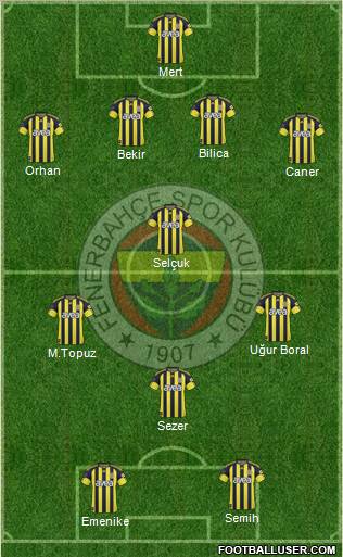 Fenerbahçe SK Formation 2011