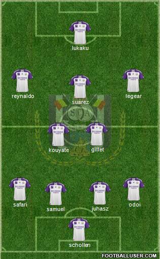 RSC Anderlecht Formation 2011