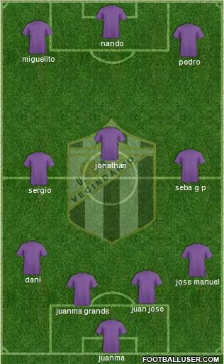 U.D. Vecindario Formation 2011